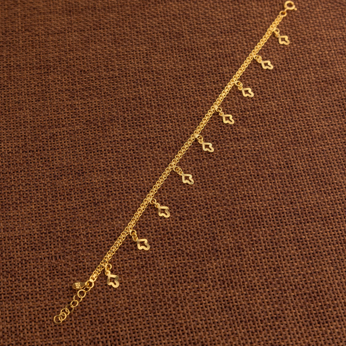 Charm Bracelet (D42) - 925 Silver & 24K Gold Plated