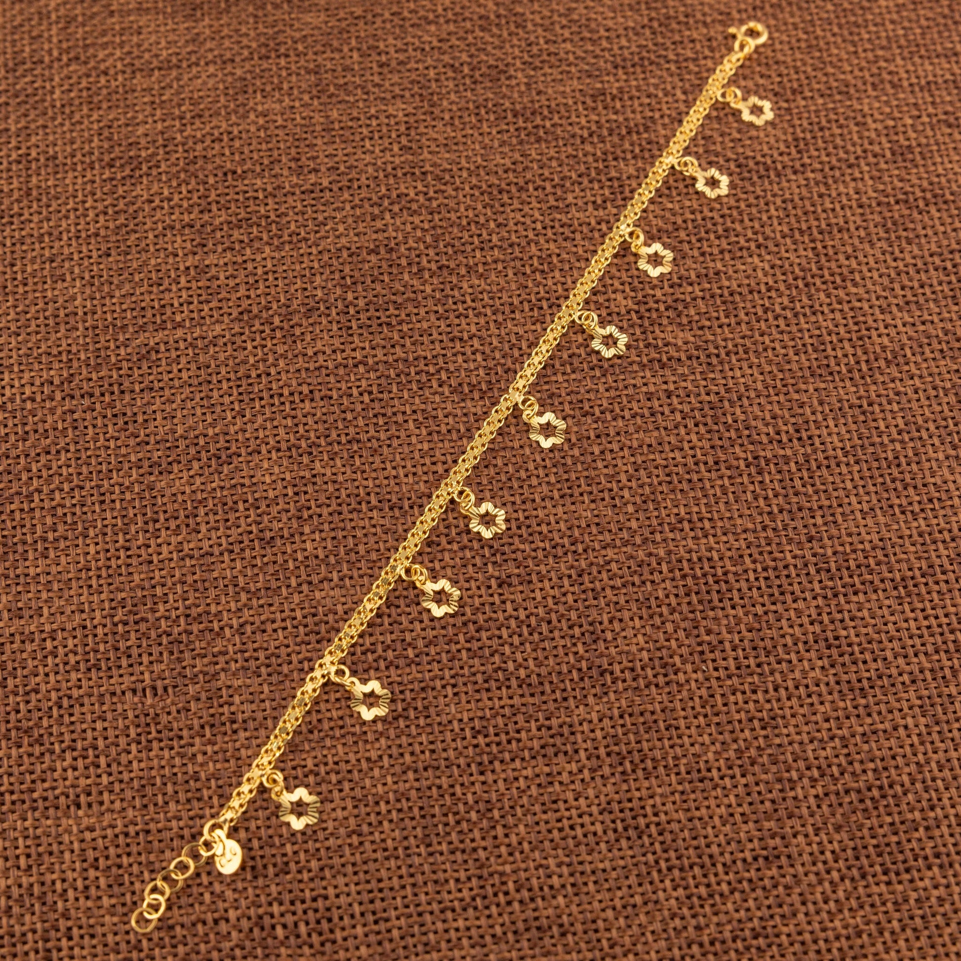 Charm Bracelet (D45) - 925 Silver & 24K Gold Plated