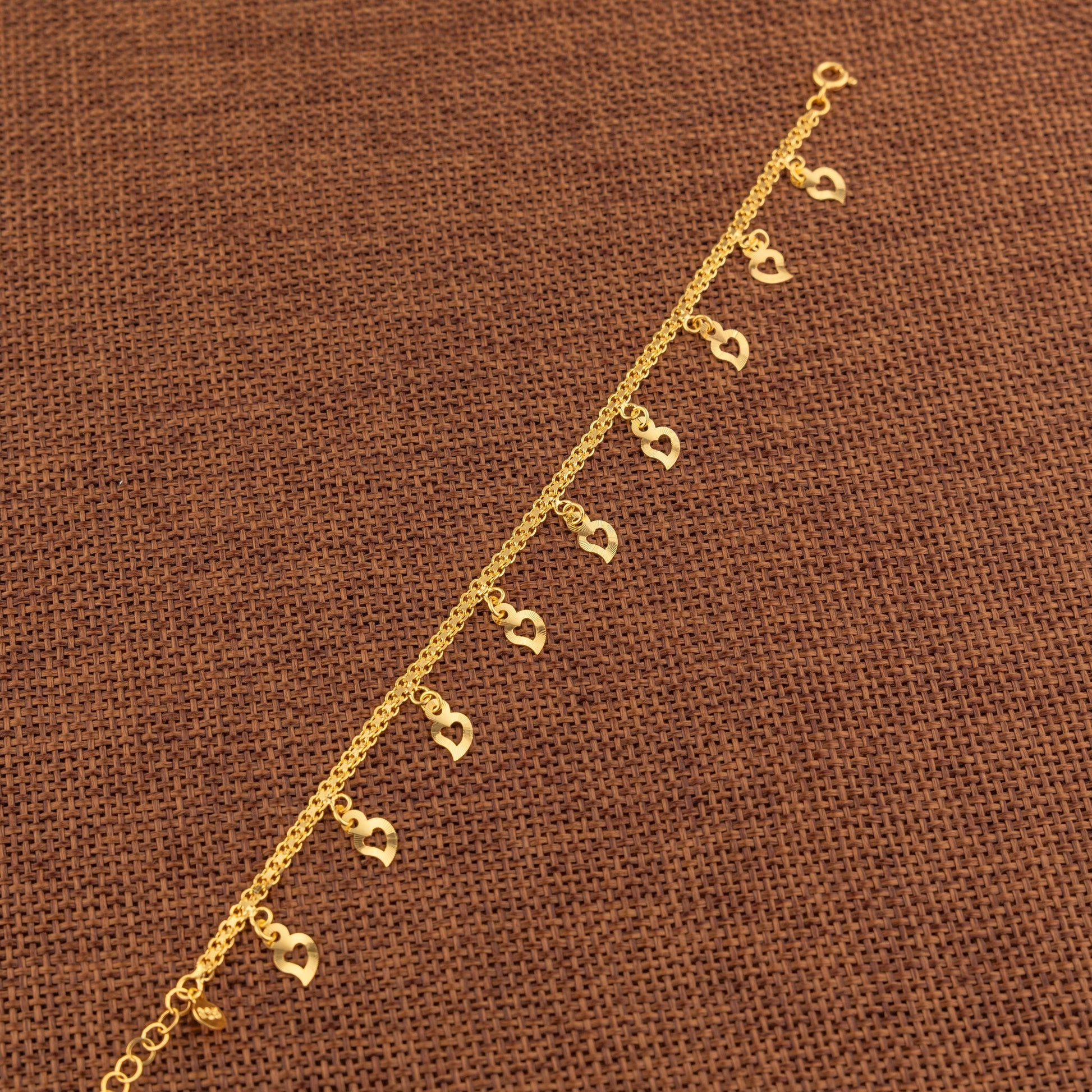 Charm Bracelet (D48) - 925 Silver & 24K Gold Plated