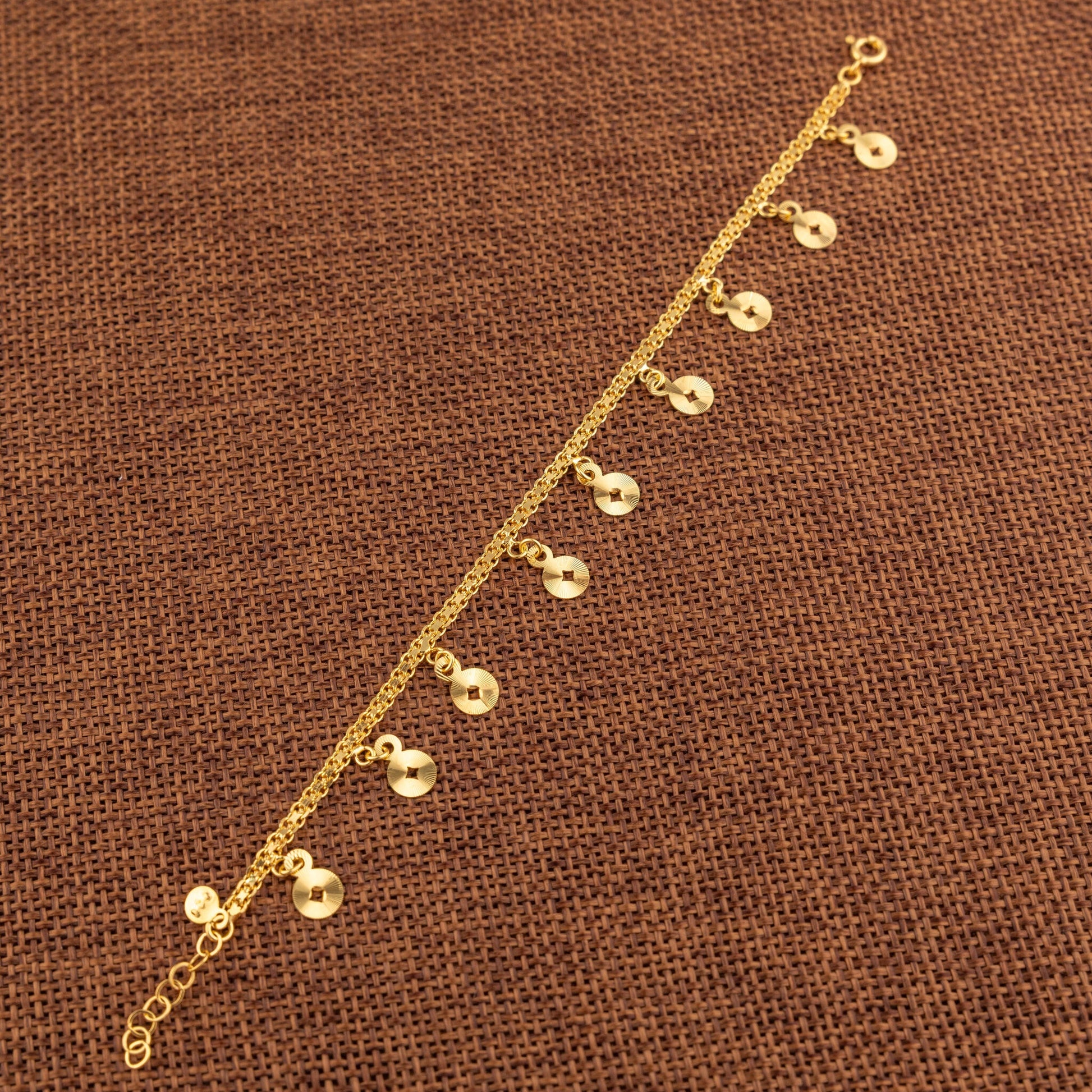 Charm Bracelet (D49) - 925 Silver & 24K Gold Plated