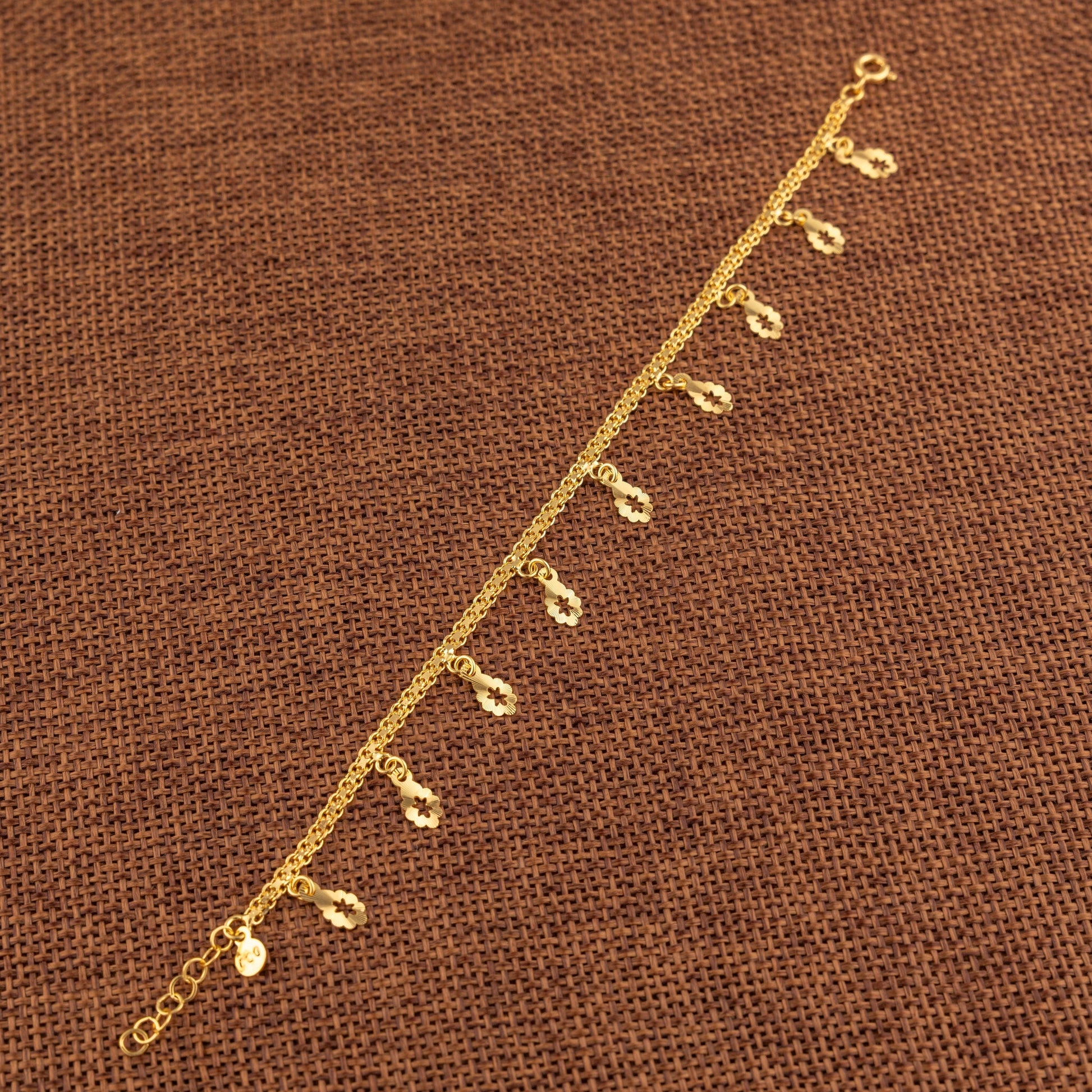 Charm Bracelet (D51) - 925 Silver & 24K Gold Plated