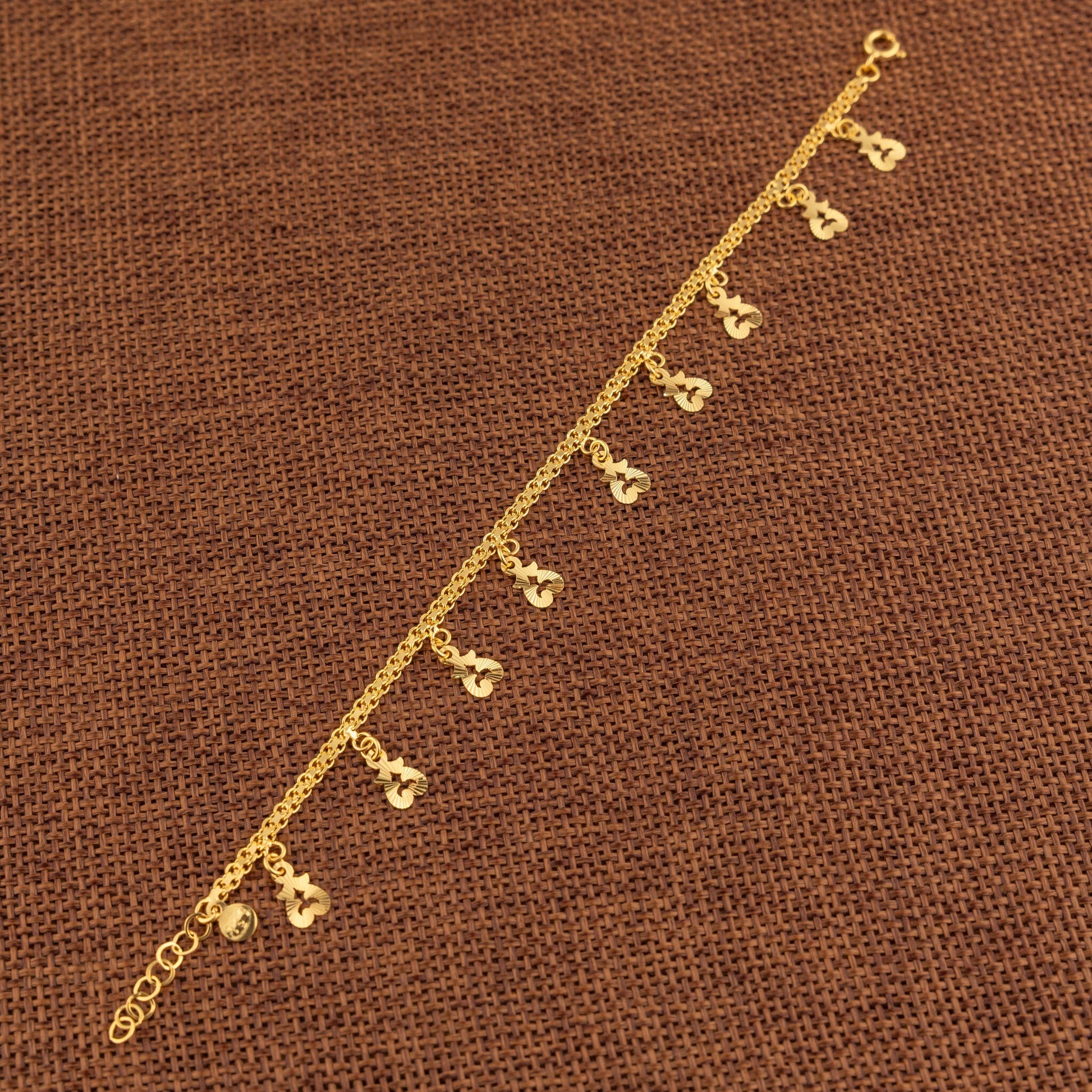 Charm Bracelet (D52) - 925 Silver & 24K Gold Plated