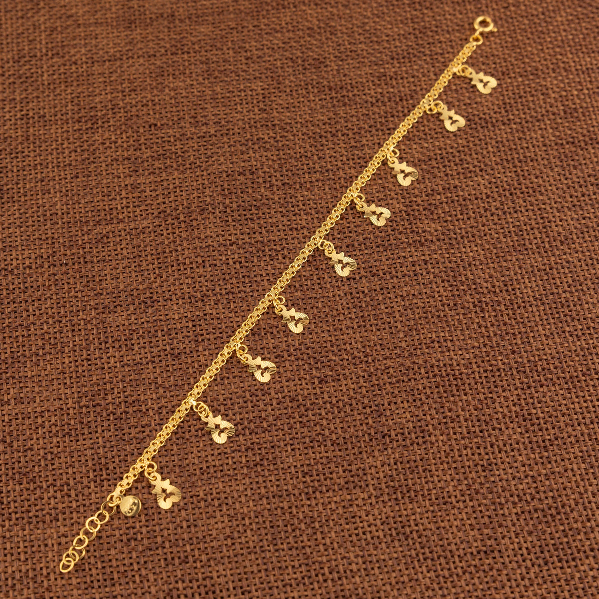 Charm Bracelet (D52) - 925 Silver & 24K Gold Plated