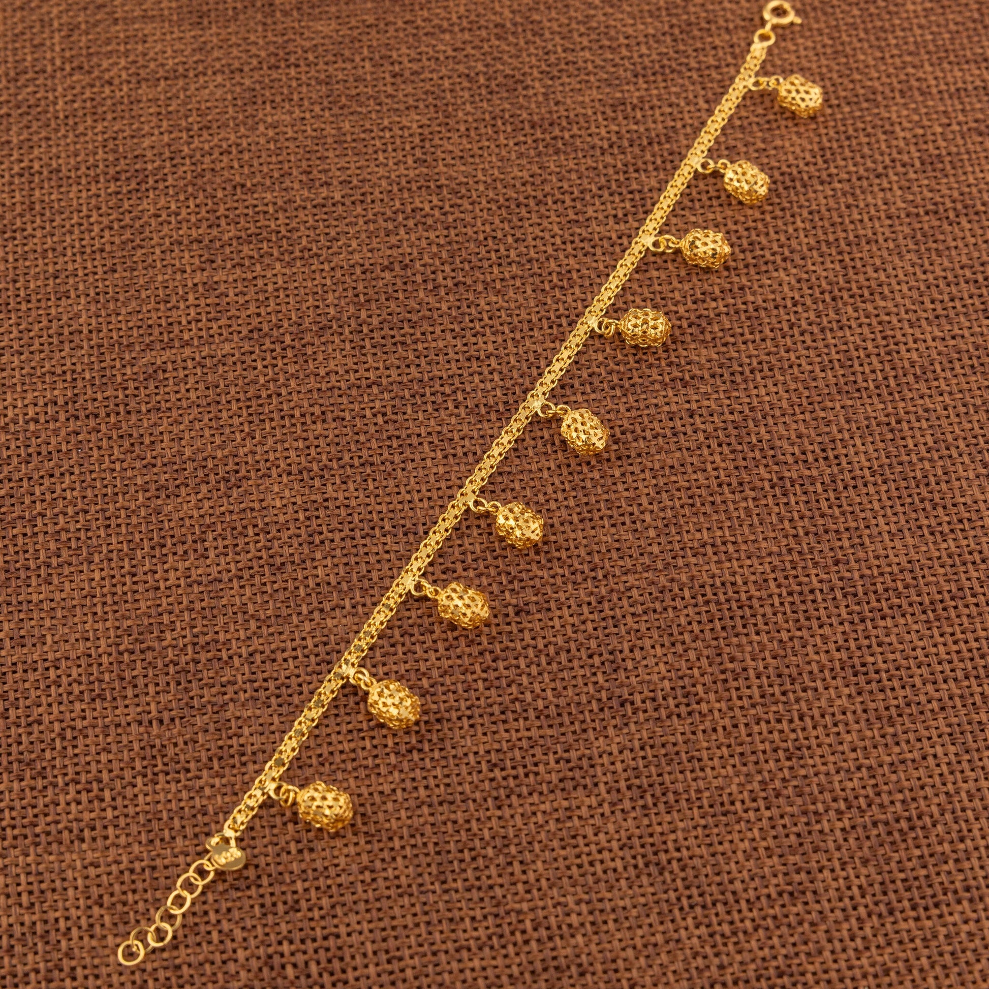 Charm Bracelet (D55) - 925 Silver & 24K Gold Plated