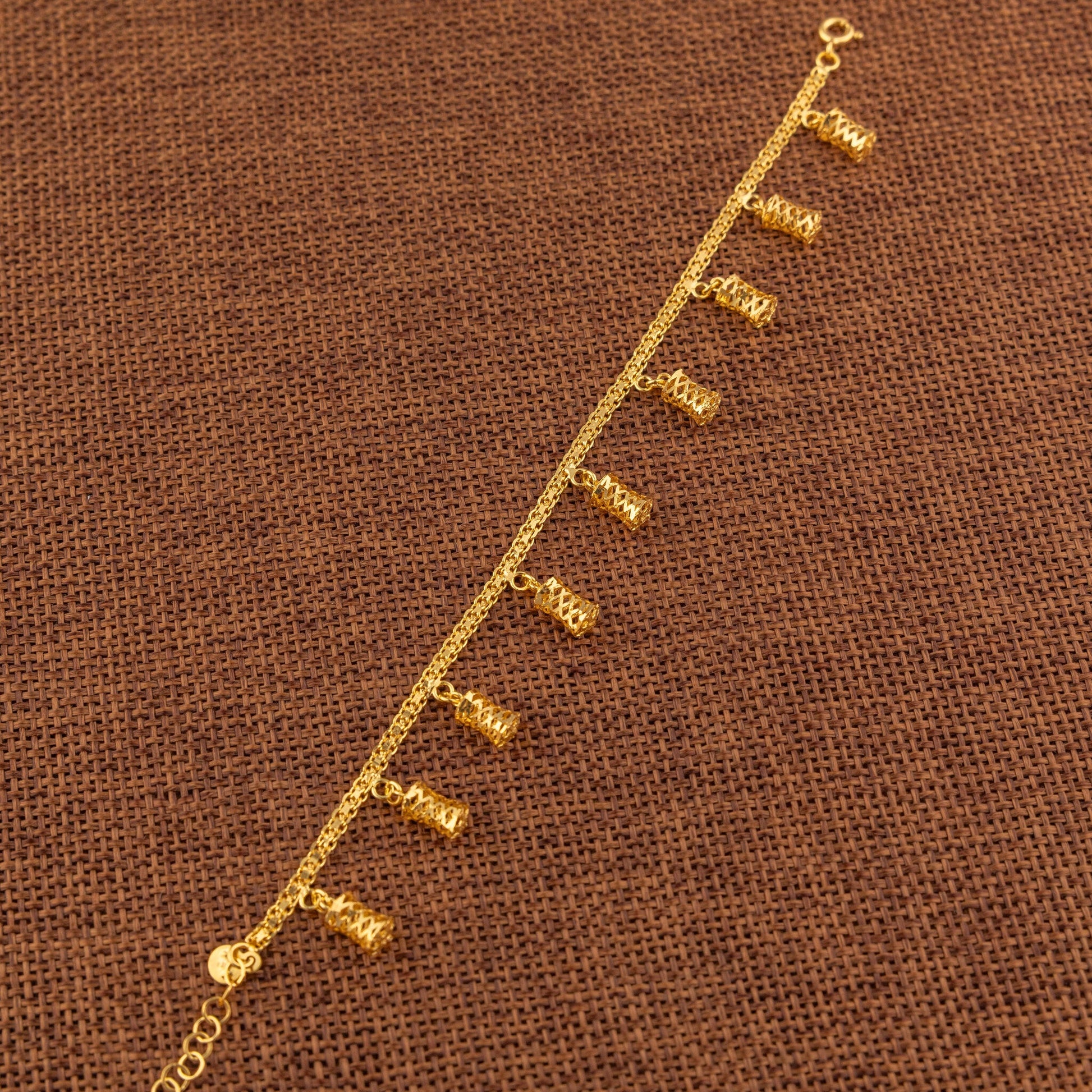 Charm Bracelet (D56) - 925 Silver & 24K Gold Plated