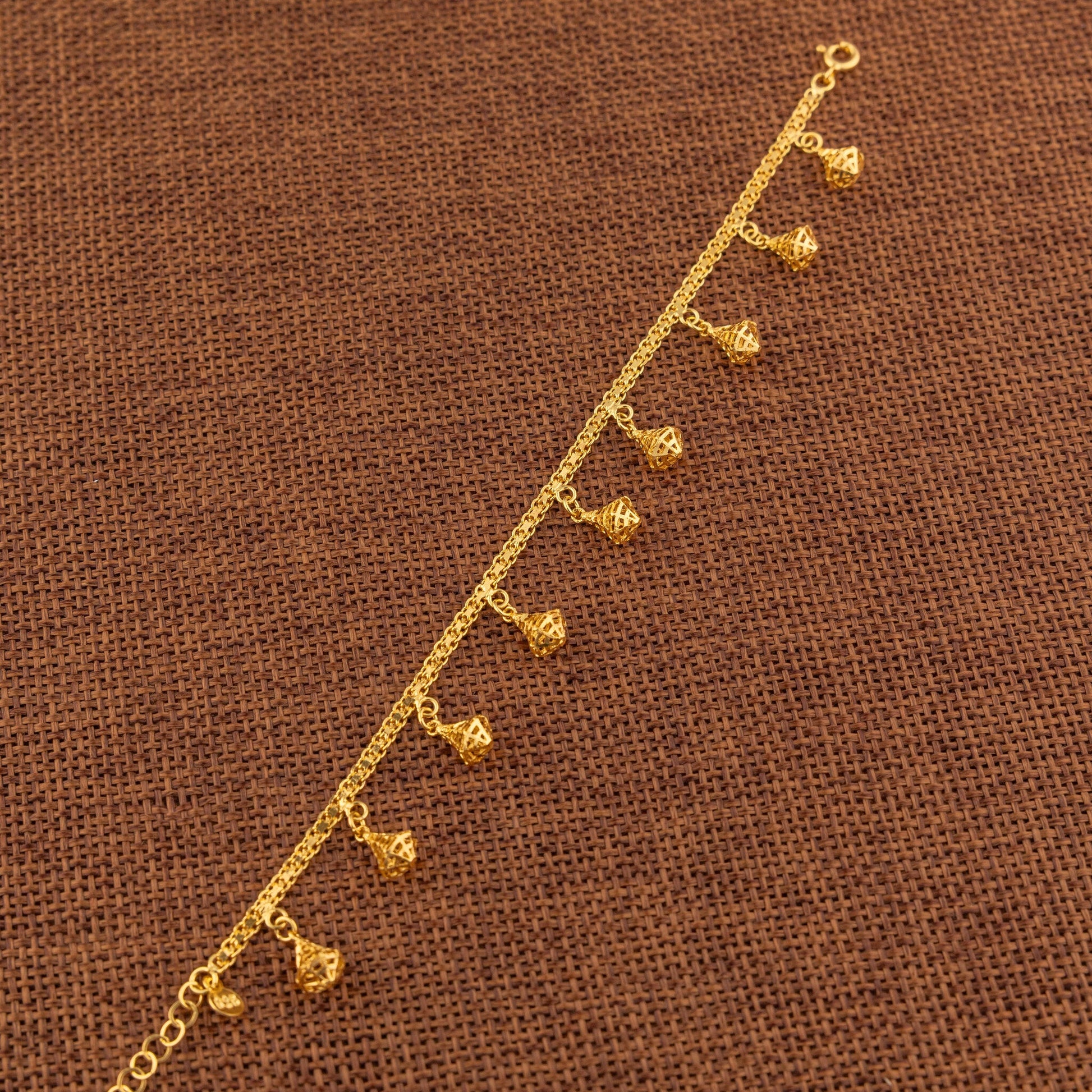 Charm Bracelet (D60) - 925 Silver & 24K Gold Plated