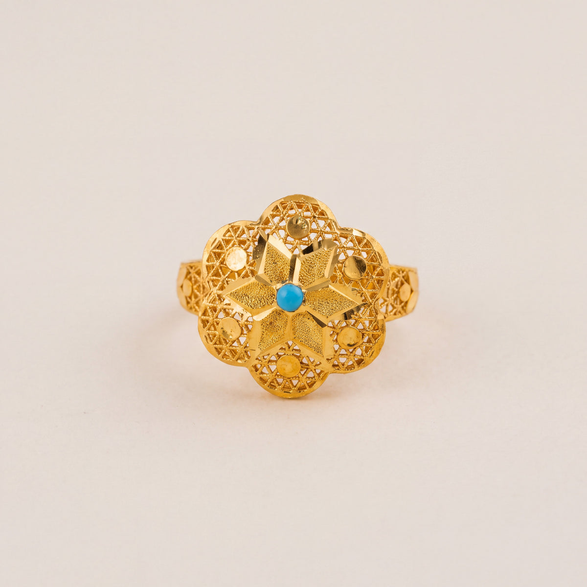 Clover Rings (D2), 925 silver 24K gold plated