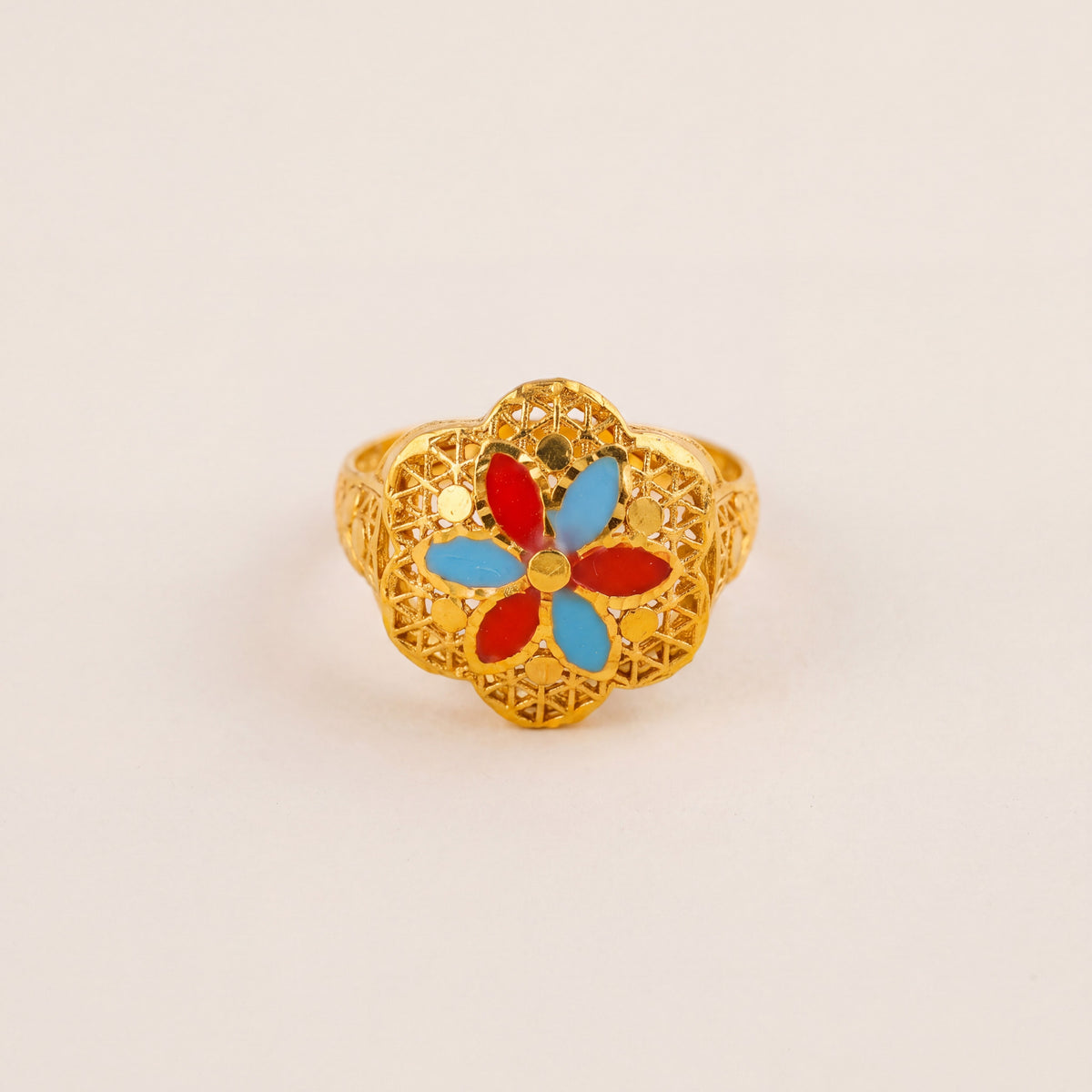 Clover Rings (D3), 925 silver 24K gold plated