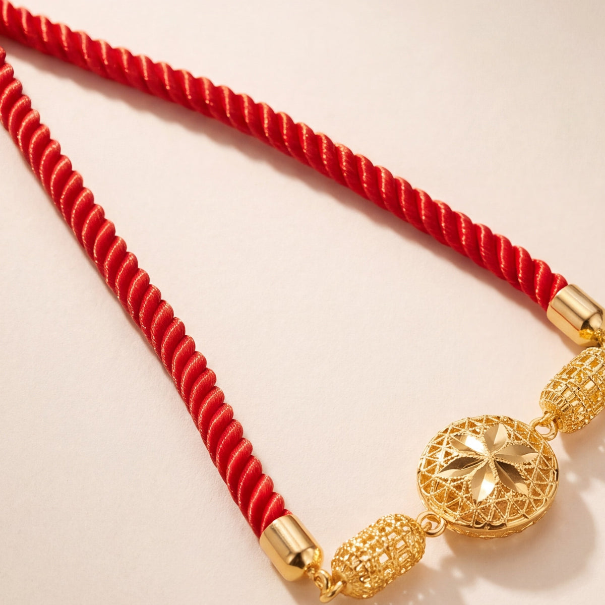 Crystal Globe Thread Bracelet design detail