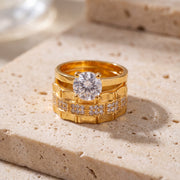 Crystal Ring (D5) on travertine