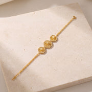 Diamond Cut Hexa Bracelet (D2) on travertine