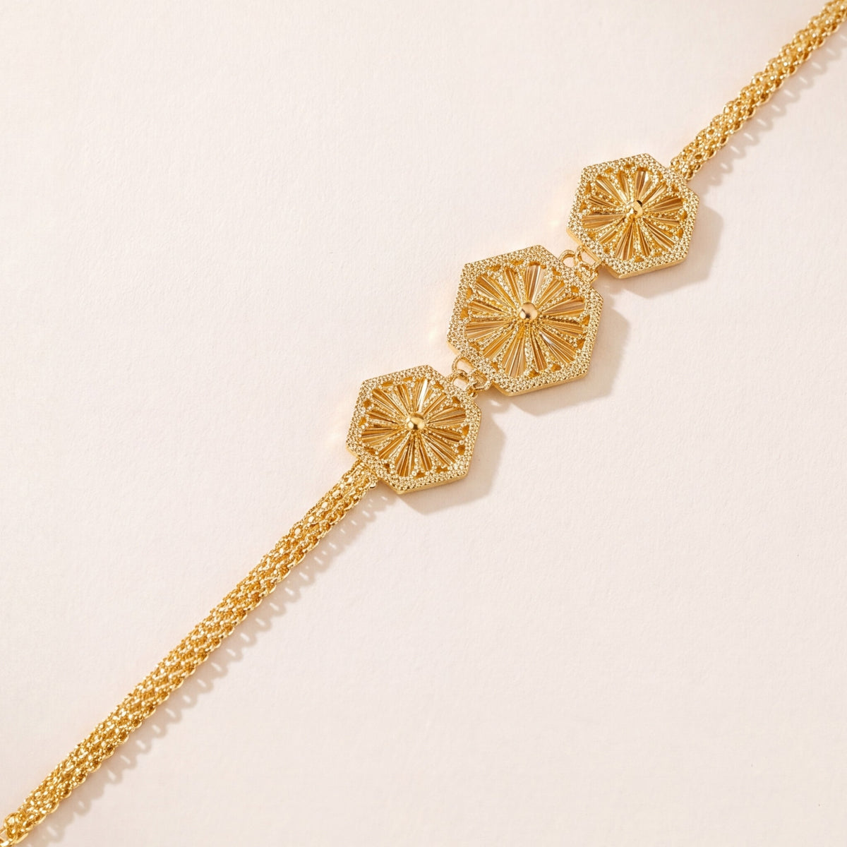 Diamond Cut Hexa Bracelet (D3) design detail
