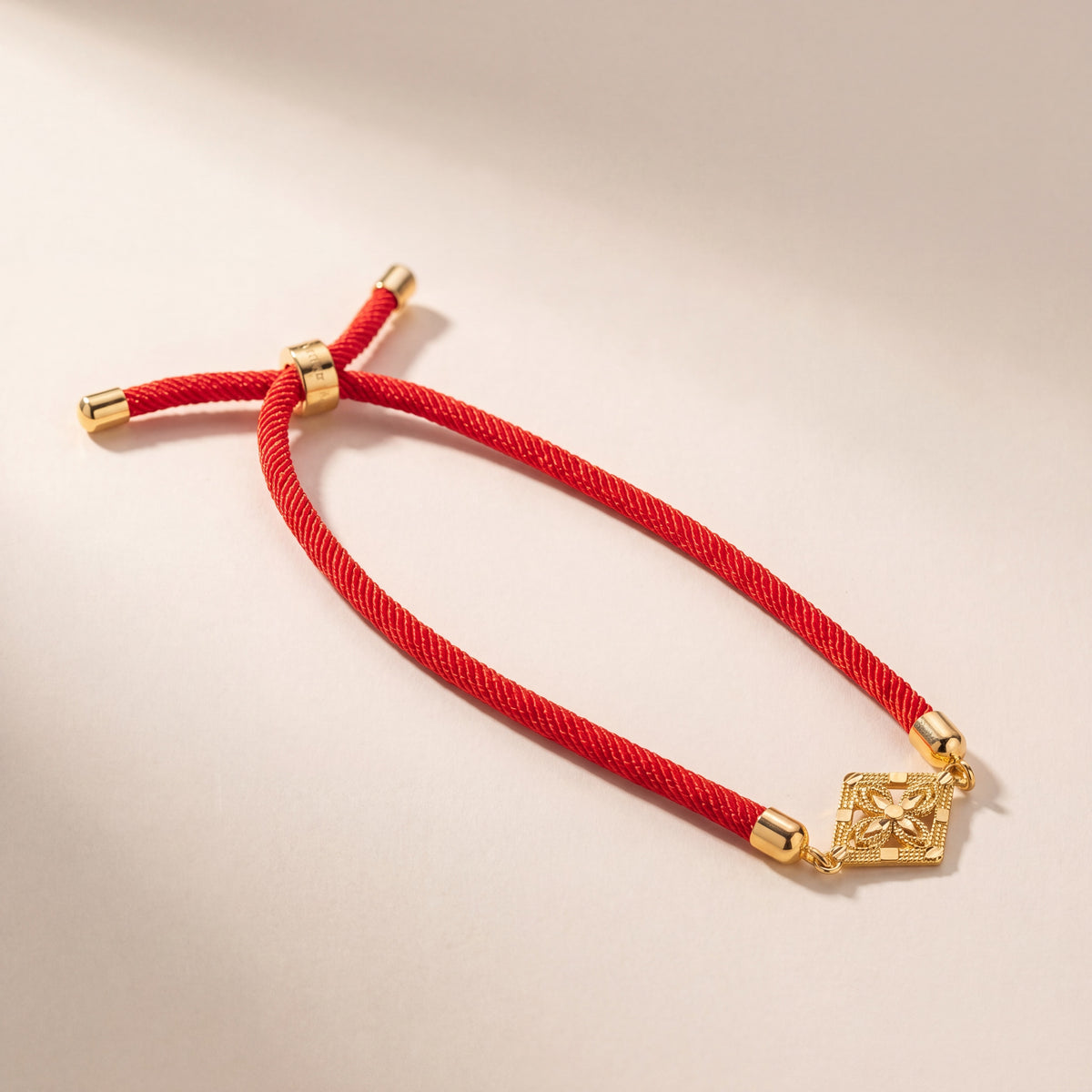 Diamond Thread Bracelet, 925 silver 24K gold plated