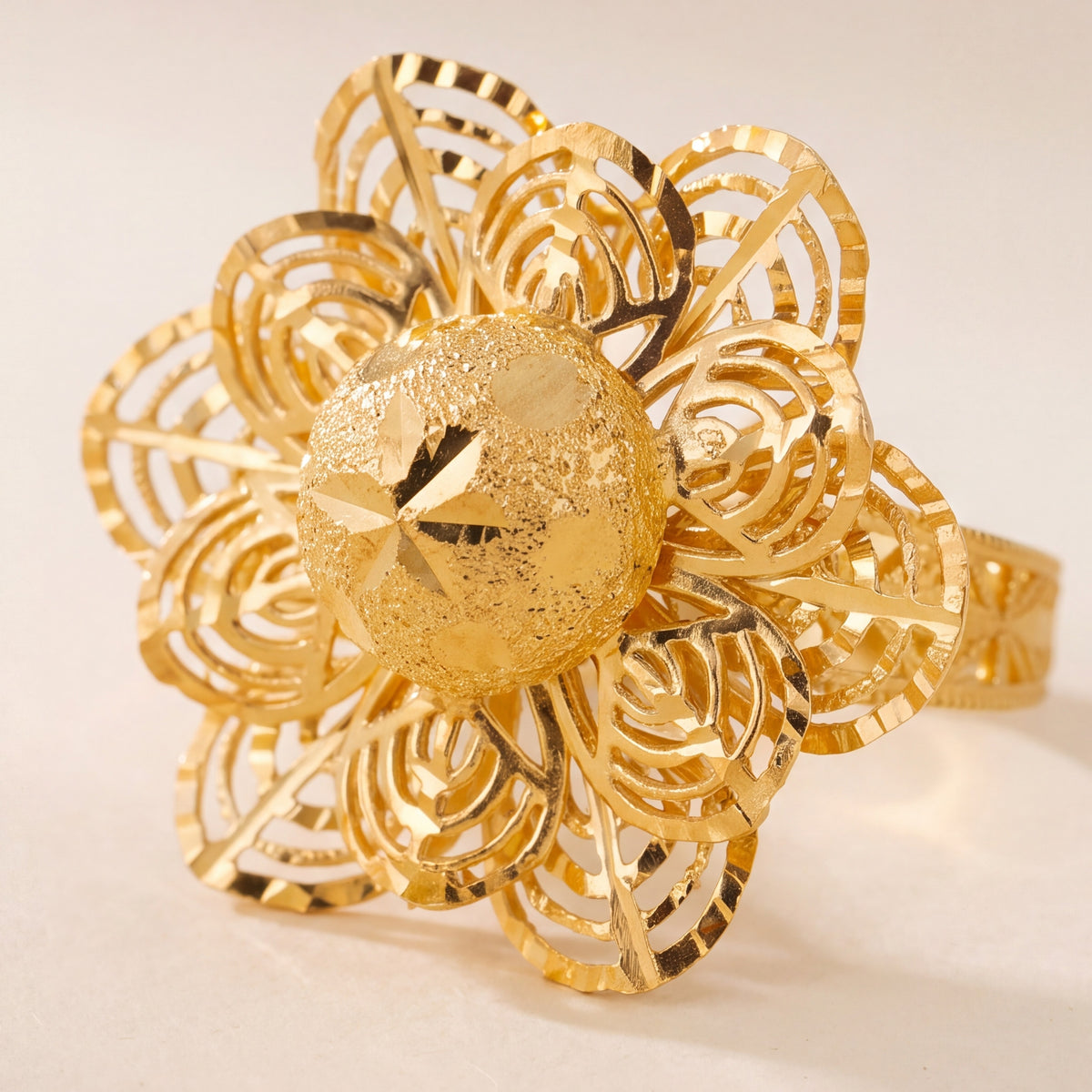 Double Flower Ring (RP) design detail