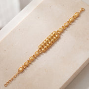 Dye cast & Chain Bracelet (D5) on travertine
