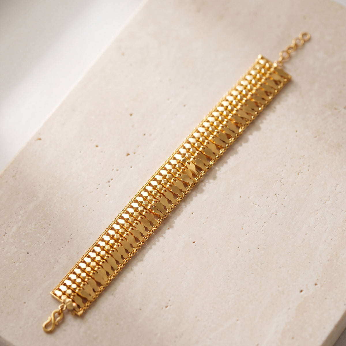 Emirati Style Bracelet (D1) on travertine