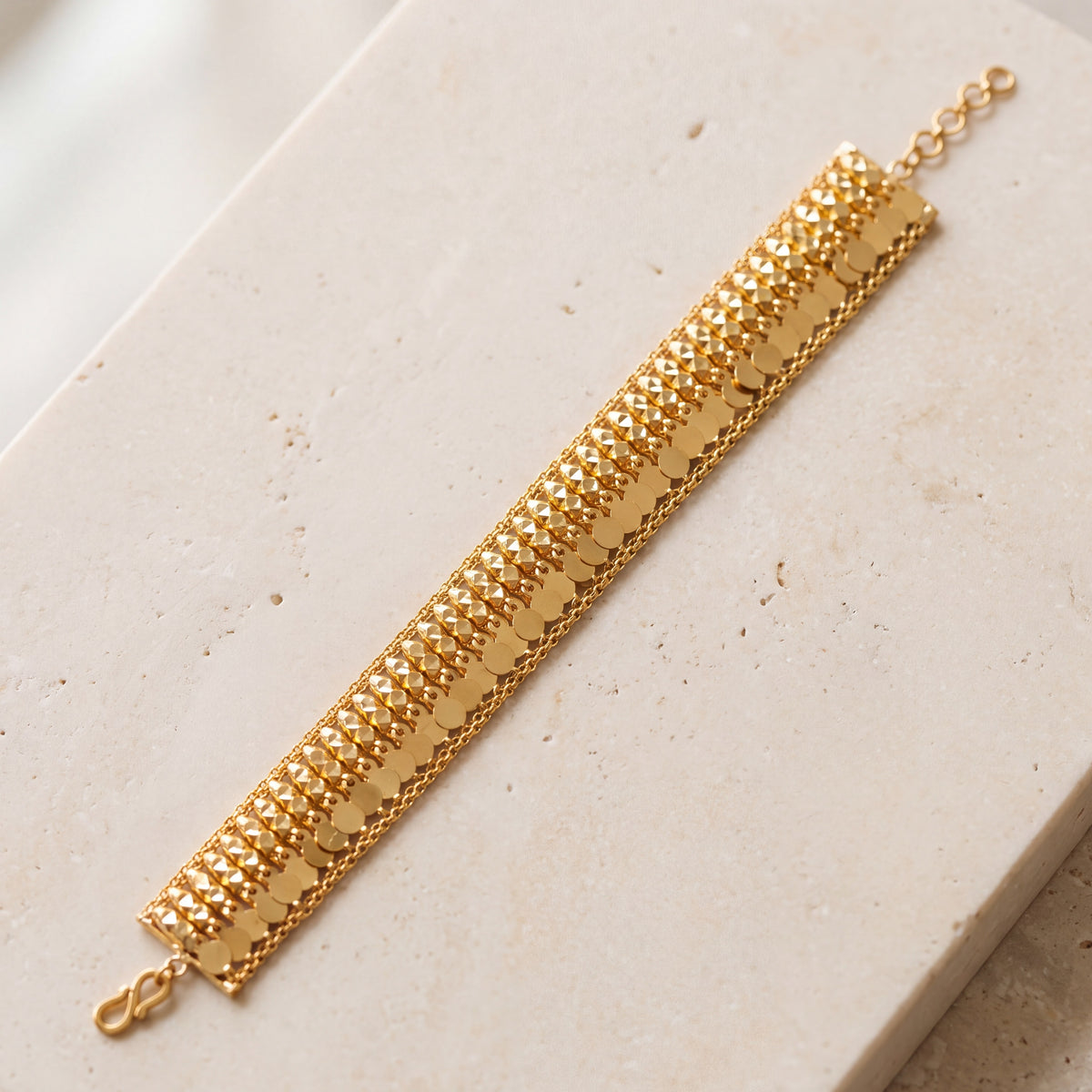 Emirati Style Bracelet (D2) on travertine
