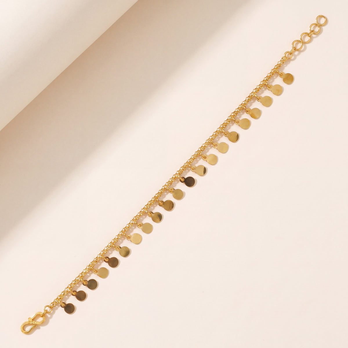 Emirati Style Bracelet (D3), 925 silver 24K gold plated