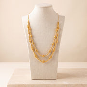 2 Line RP Mala Necklace 8 on travertine