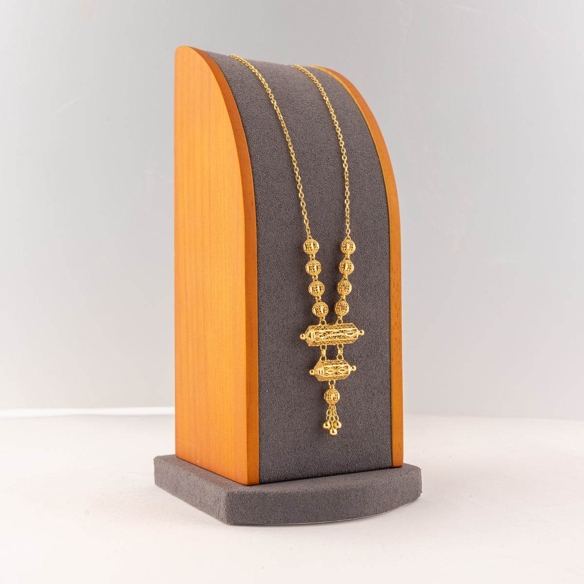 2 Step RP Kid's Mala (D10) - 925 Silver & 24K Gold Plated - Falaq Jewellery Oman