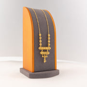 2 Step RP Kid's Mala (D13) - 925 Silver & 24K Gold Plated - Falaq Jewellery Oman