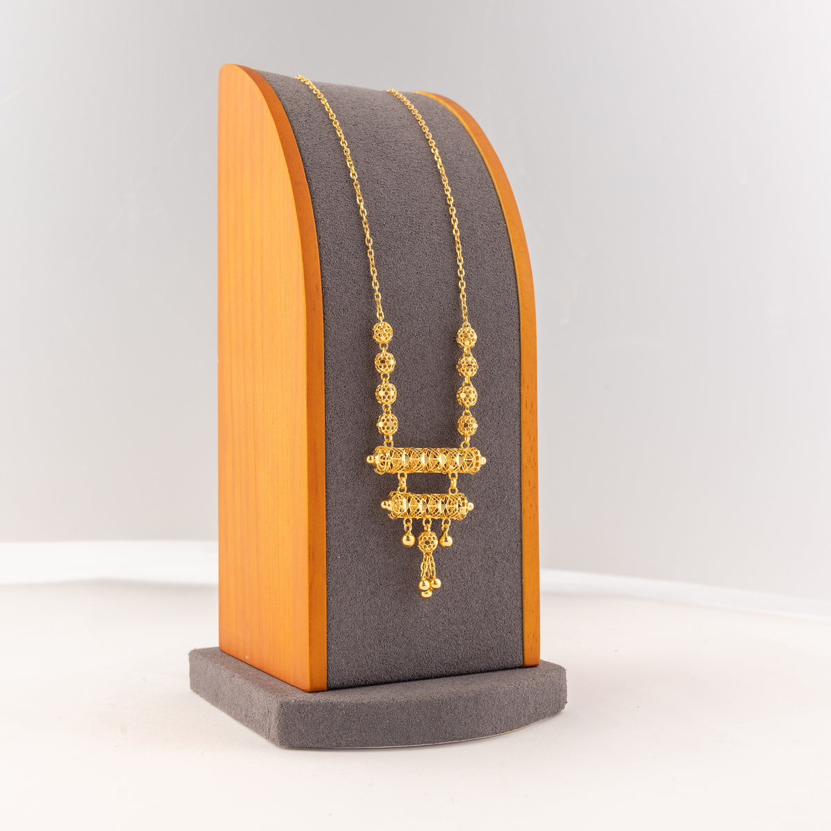 2 Step RP Kid's Mala (D13) - 925 Silver & 24K Gold Plated - Falaq Jewellery Oman