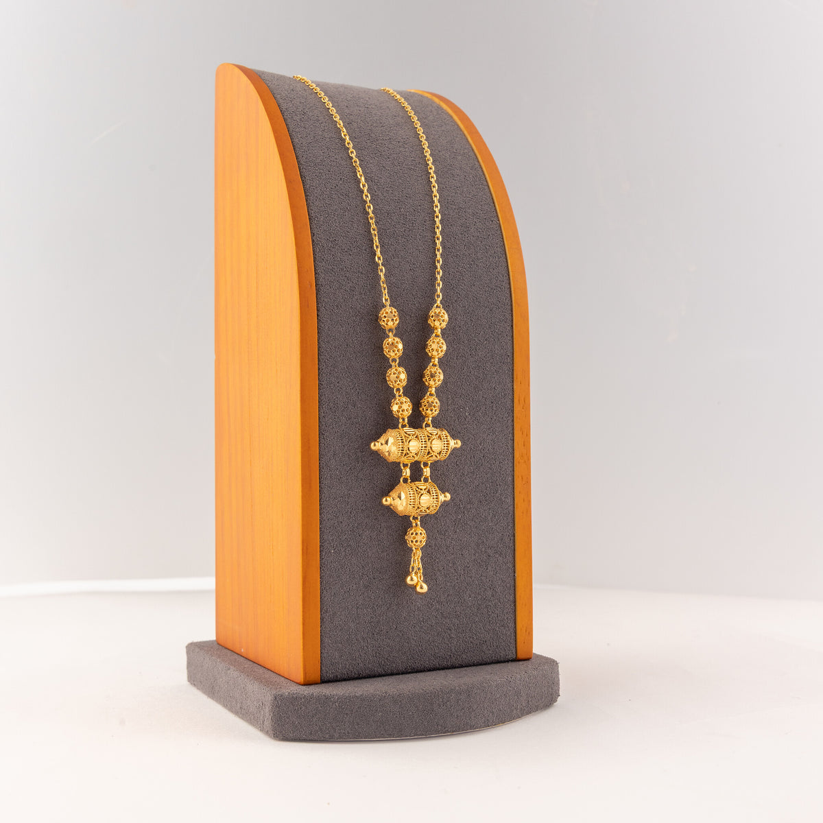 2 Step RP Kid's Mala (D14) - 925 Silver & 24K Gold Plated - Falaq Jewellery Oman