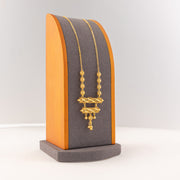 2 Step RP Kid's Mala (D18) - 925 Silver & 24K Gold Plated - Falaq Jewellery Oman