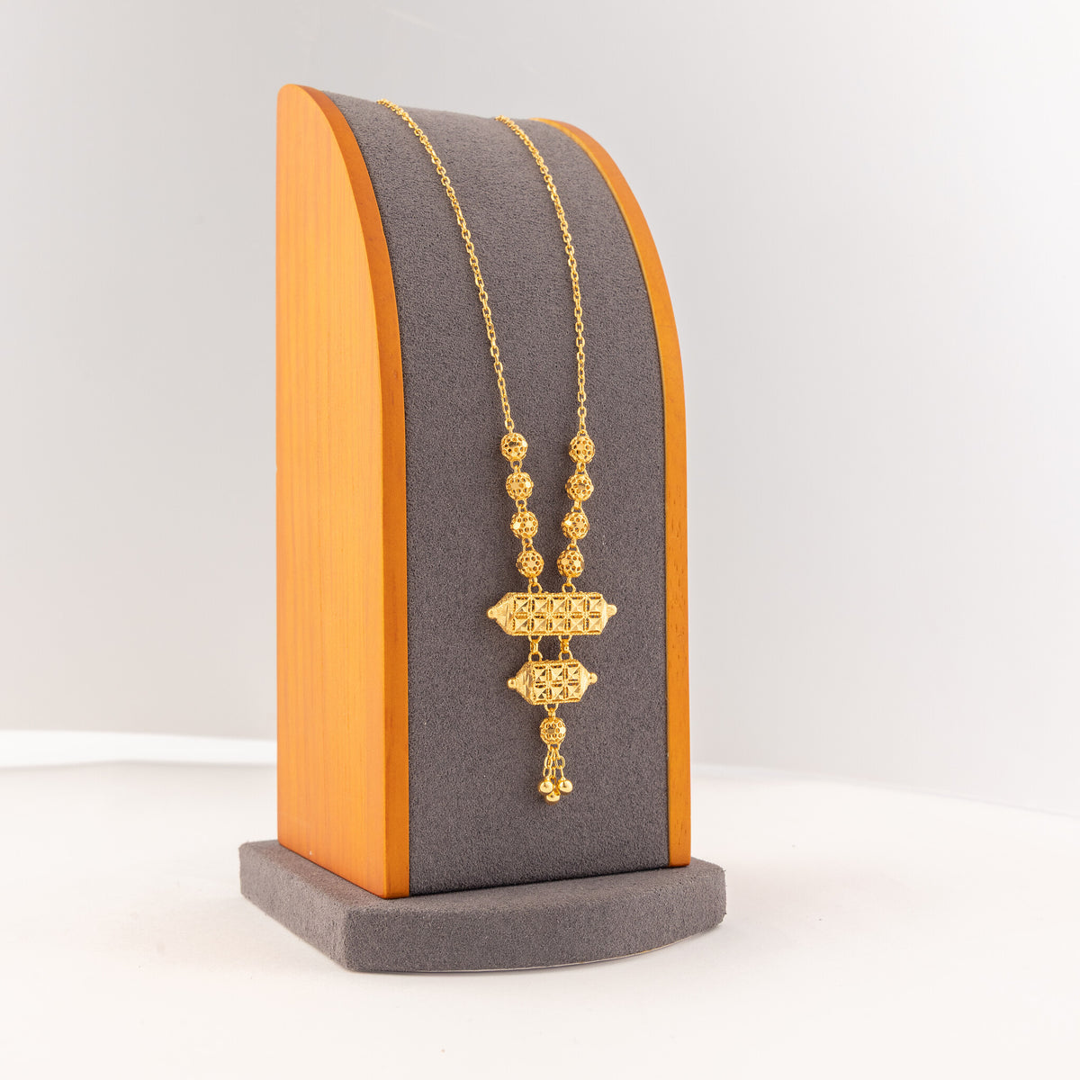 2 Step RP Kid's Mala (D20) - 925 Silver & 24K Gold Plated - Falaq Jewellery Oman