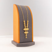 2 Step RP Kid's Mala (D21) - 925 Silver & 24K Gold Plated - Falaq Jewellery Oman