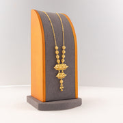 2 Step RP Kid's Mala (D23) - 925 Silver & 24K Gold Plated - Falaq Jewellery Oman