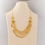 3 Line Emirati Necklace (D3) - 925 Silver & 24K Gold Plated - Falaq Jewellery Oman
