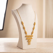3 Step Mala Necklace 24 on travertine