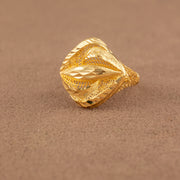 3D RP Rings (D378) - 925 Silver & 24K Gold Plated - Falaq Jewellery Oman