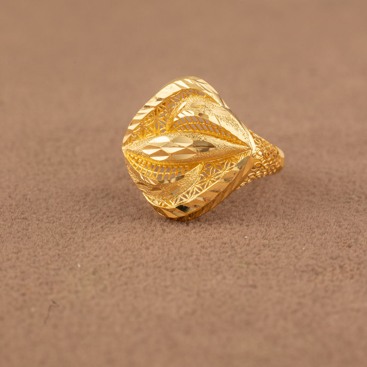 3D RP Rings (D378) - 925 Silver & 24K Gold Plated - Falaq Jewellery Oman
