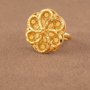 3D RP Rings (D379) - 925 Silver & 24K Gold Plated - Falaq Jewellery Oman