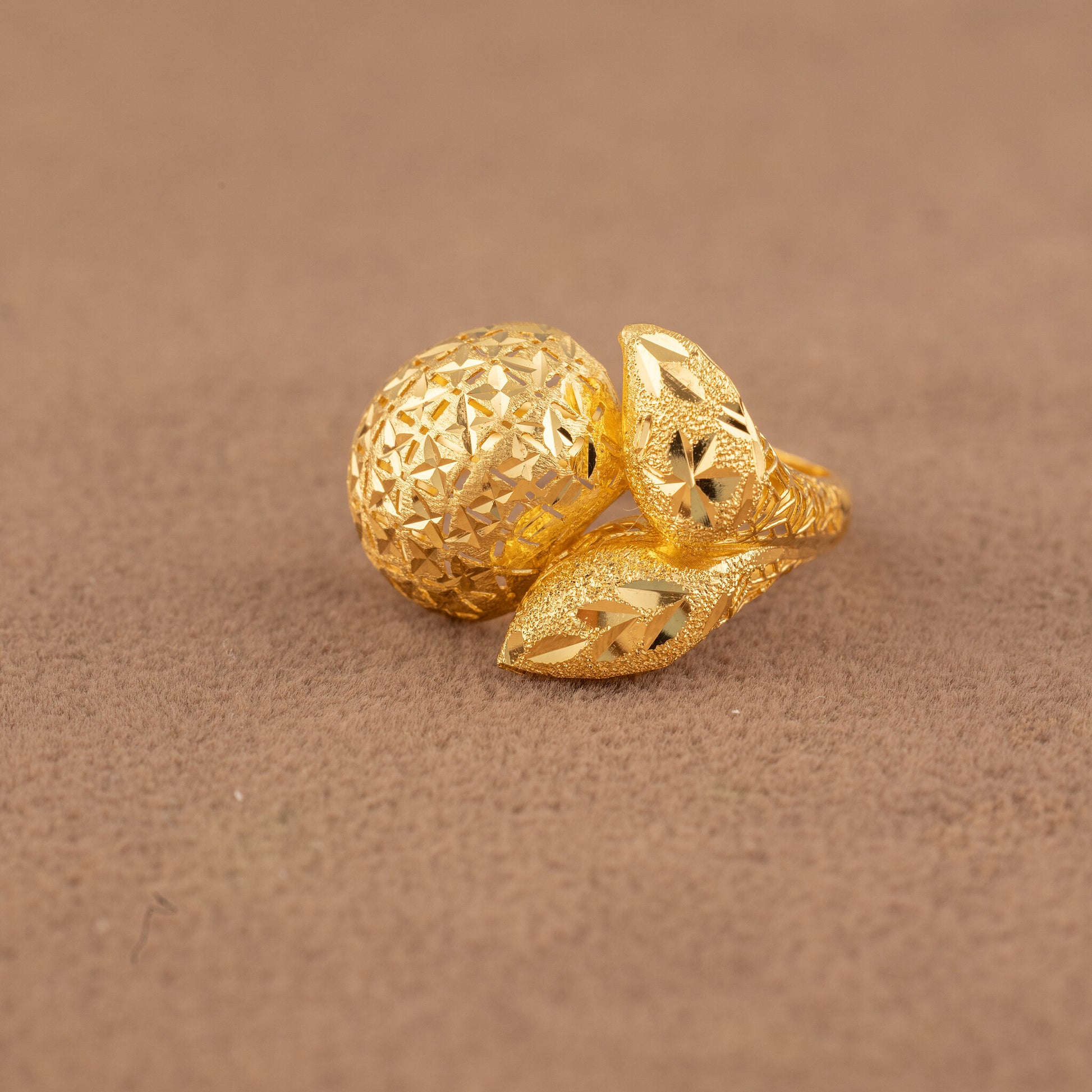 3D RP Rings (D380) - 925 Silver & 24K Gold Plated - Falaq Jewellery Oman
