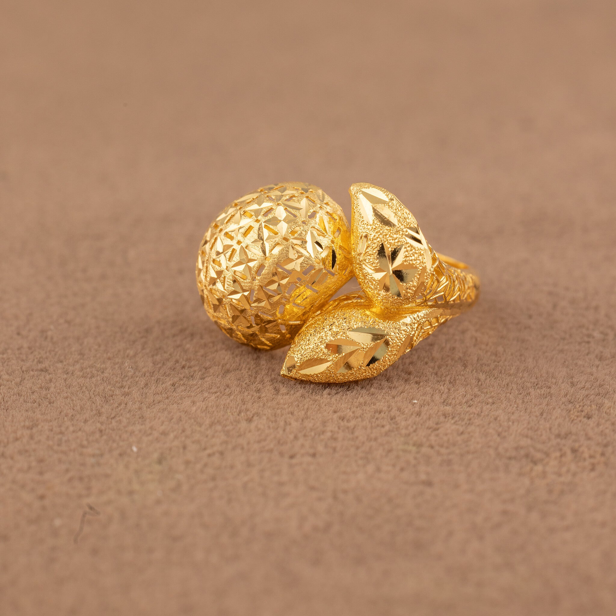 3D RP Rings (D380) - 925 Silver & 24K Gold Plated - Falaq Jewellery Oman
