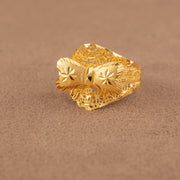 3D RP Rings (D384) - 925 Silver & 24K Gold Plated - Falaq Jewellery Oman
