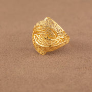 3D RP Rings (D386) - 925 Silver & 24K Gold Plated - Falaq Jewellery Oman