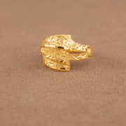 3D RP Rings (D387) - 925 Silver & 24K Gold Plated - Falaq Jewellery Oman