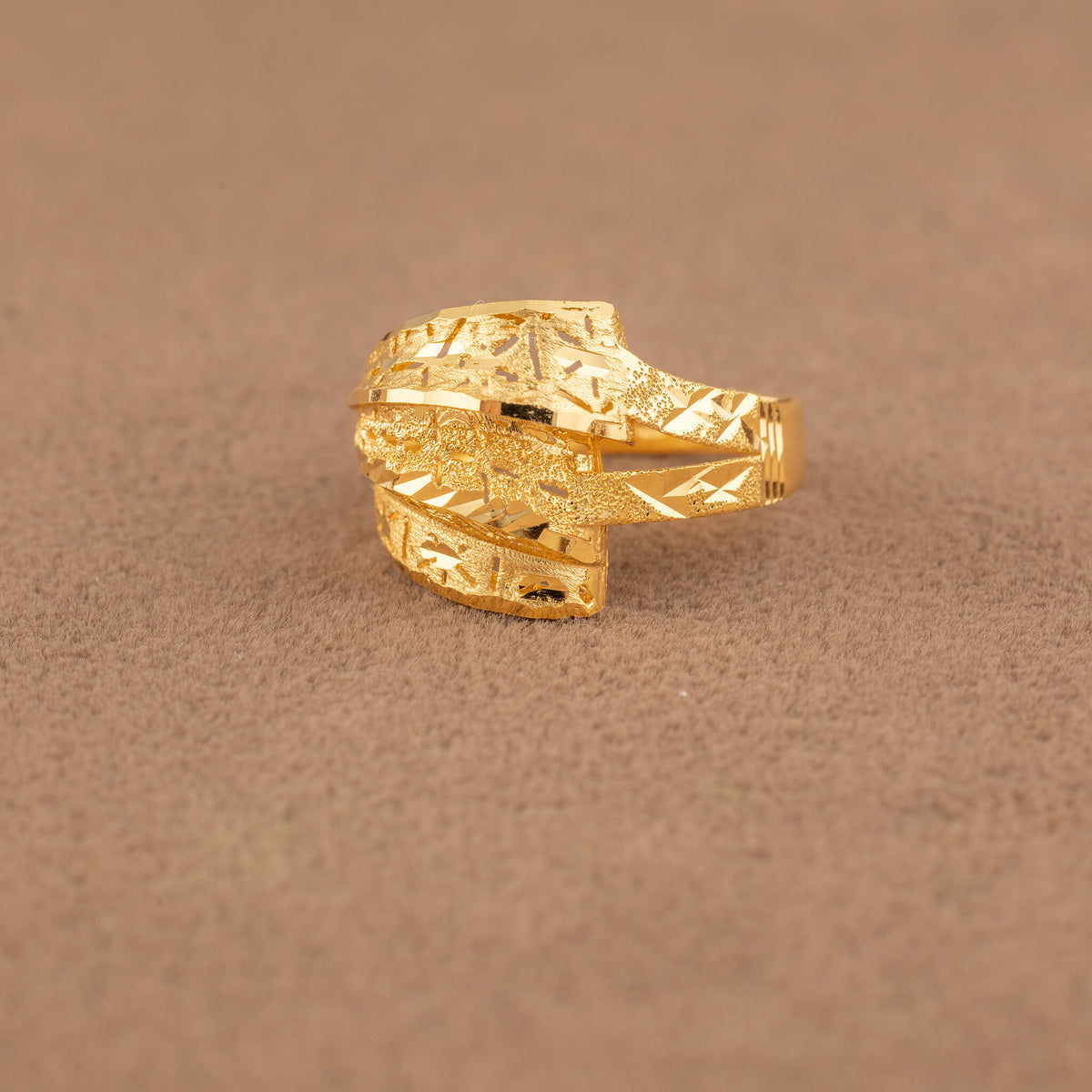 3D RP Rings (D387) - 925 Silver & 24K Gold Plated - Falaq Jewellery Oman