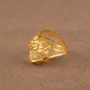 3D RP Rings (D391) - 925 Silver & 24K Gold Plated - Falaq Jewellery Oman