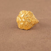 3D RP Rings (D393) - 925 Silver & 24K Gold Plated - Falaq Jewellery Oman