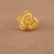 3D RP Rings (D396) - 925 Silver & 24K Gold Plated - Falaq Jewellery Oman