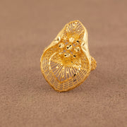 3D RP Rings (D398) - 925 Silver & 24K Gold Plated - Falaq Jewellery Oman