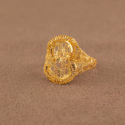 3D RP Rings (D403) - 925 Silver & 24K Gold Plated - Falaq Jewellery Oman