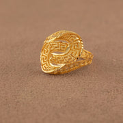 3D RP Rings (D404) - 925 Silver & 24K Gold Plated - Falaq Jewellery Oman