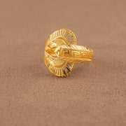 3D RP Rings (D407) - 925 Silver & 24K Gold Plated - Falaq Jewellery Oman