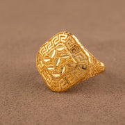 3D RP Rings (D408) - 925 Silver & 24K Gold Plated - Falaq Jewellery Oman